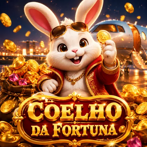 Cartão do jogo Fortune Rabbit com coelho da fortuna