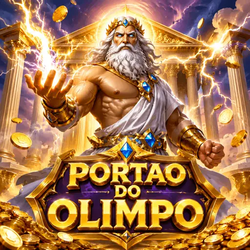 Cartão do slot Gates of Olympus com Zeus e multiplicadores