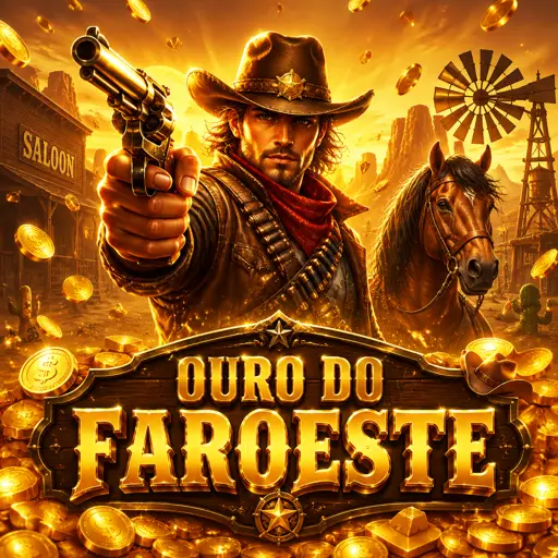 Cartão do jogo Wild West Gold com xerife do velho oeste