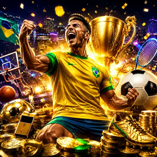 Estádio de futebol iluminado à noite com placar eletrônico exibindo odds ao vivo