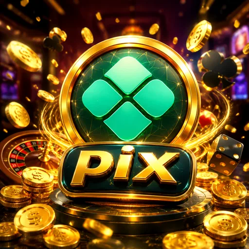 Símbolo do PIX com selos de segurança